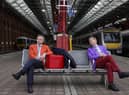 Transport Secretary, Grant Shapps is treated to a colourful Michael Portillo waxing lyrical about Britain’s Great Railway towns and cities as he announces that the public will be able to vote on their choice for the home of Great British Railways. EMN-220103-151216001