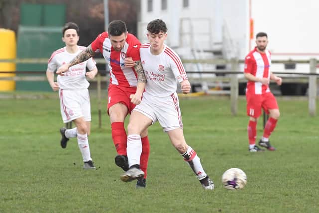 Michael Harness scored for Horncastle.