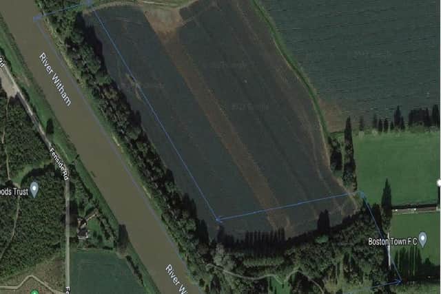 Ilona Golabek's body was located within the blue boundary on the satellite image. Photo supplied