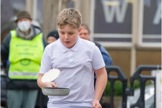 Warwick Pancake Day Races were able to return after a two year break