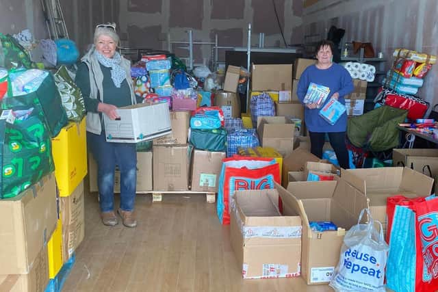 Donations of supplies and offers for help have been flooding in to Community Support Group's collections unit at Boston Shopping Park.