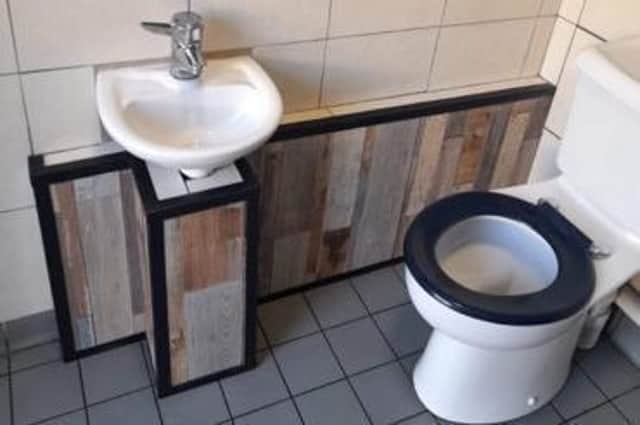 Refurbished toilets in Sandilands.