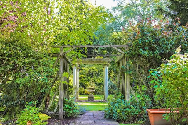This shady spot at Silvercoast Mansions is ideal for summer picnics and hide-and-seek.