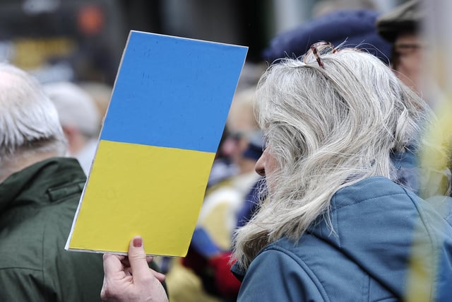 ‘Eastbourne supports Ukraine’ rally SUS-220703-095801001