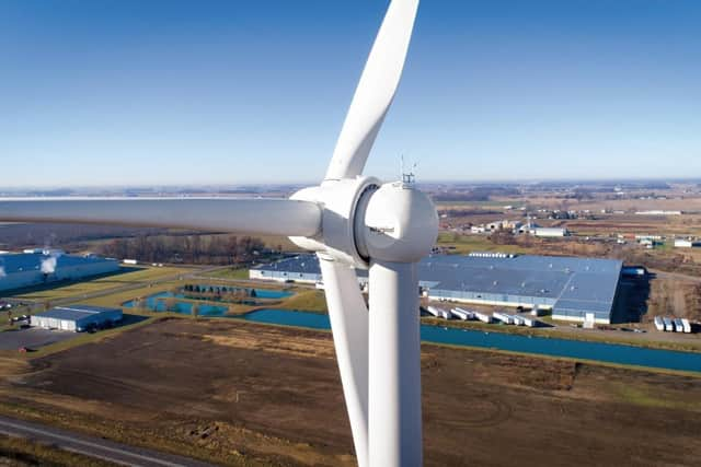 A wind farm that powers one of Whirlpool’s factories in the US. EMN-220803-094547001