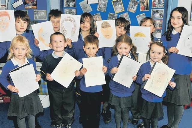 Pupils from Reception and Years One, Three and Four at Welbourn Primary School.
