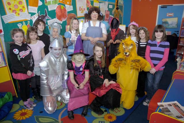 World Book Day celebrations at Kirton Primary School 10 years ago, with members of the the School Council and teachers (from left) James Batterham, Jo Cheyne and Marc Neal.
