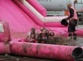 Ebonie taking part in a tough mudder event.