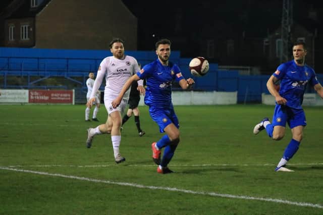 Trinity beat Boston United to reach the Senior Cup final. Photo: Oliver Atkin