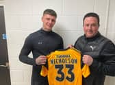 Brad Nicholson impressed boss Paul Cox. Photo: Boston United