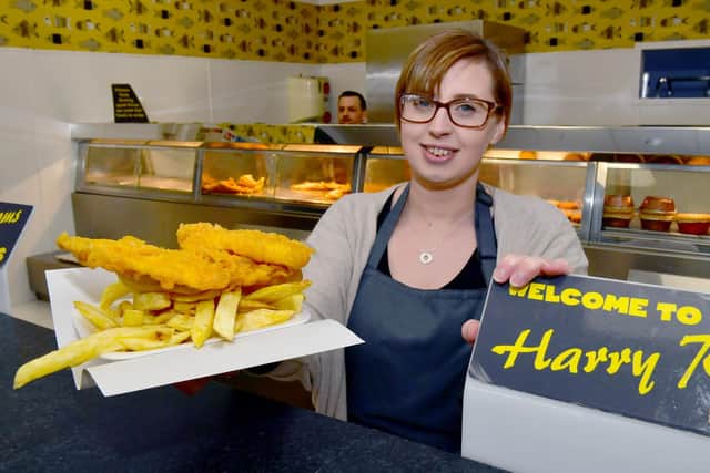 Amy Tetther, counter assistant at Harry Ramsbottoms in Skegness.