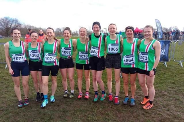 The Lincolnshire ladies' team.