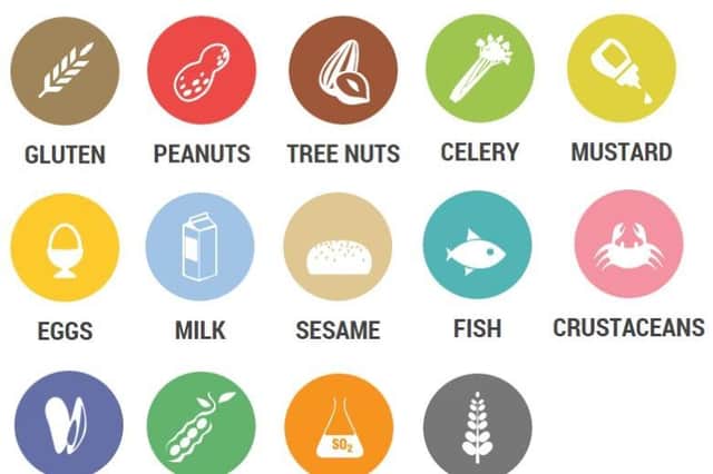 It is required by law that the main 14 allergens are highlighted on a food label.
