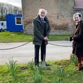 West Lindsey leader, Coun Owen Bierley, and vice chairman of the council, Coun Angela Lawrence, planted the tree.
