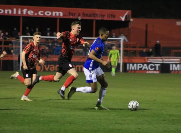 Alfreton Town v Boston United. Photo: Oliver Atkin