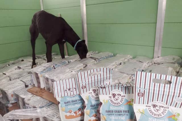 Donations at Fen Bank Greyhound Rescue.