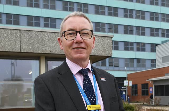 CEO of United Lincolnshhire Hospitals, Andrew Morgan. Pictured at Boston Hospital. EMN-210322-112102005