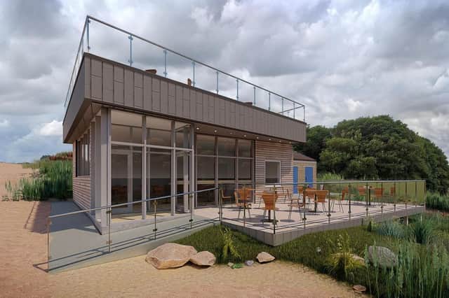 Artist's impression of the   £1million  Boatshed  which was was due to officially open on Wednesday.