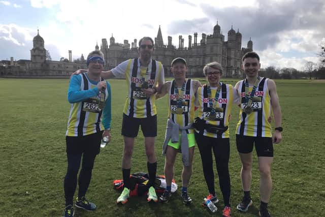 Runners at Burghley House.