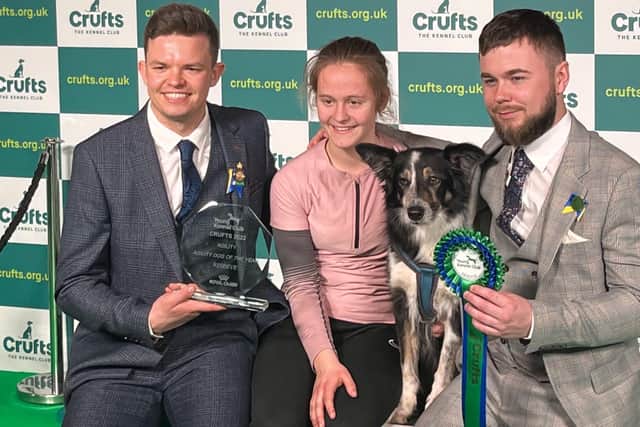 Sixteen year old Sophie Atkinson from Billinghay wins the reserve award at the YKC Agility Dog of the Year competition at Crufts 2022, with her working sheepdog Maddie. EMN-220321-200713001