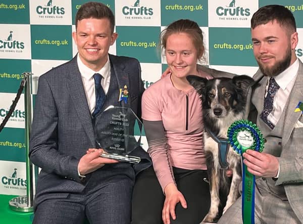 Sixteen year old Sophie Atkinson from Billinghay wins the reserve award at the YKC Agility Dog of the Year competition at Crufts 2022, with her working sheepdog Maddie. EMN-220321-200713001