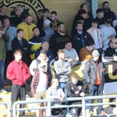 Supporters watch Boston United v Gateshead.