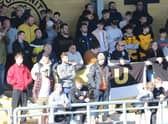 Supporters watch Boston United v Gateshead.
