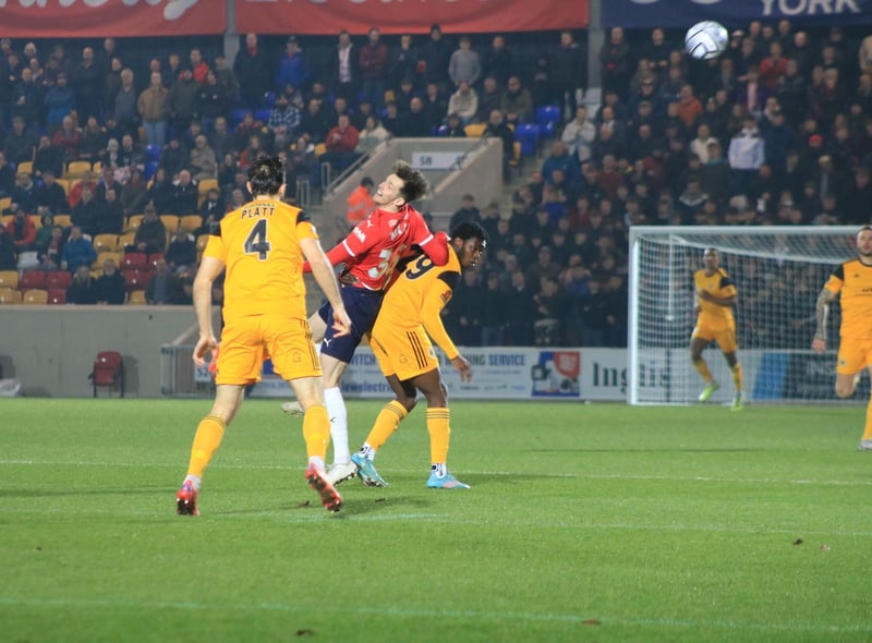 York City v Boston United. Photo: Oliver Atkin