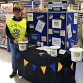 Collecting at Tesco in Sleaford.