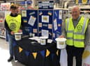 Collecting at Tesco in Sleaford.