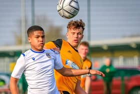 Boston United U19s v Guiseley U19s. Photo: David Dales