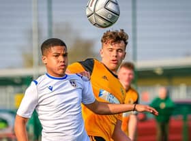 Boston United U19s v Guiseley U19s. Photo: David Dales