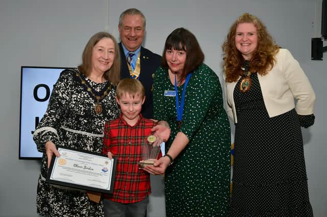 Rotary Club Children of Courage Award winner - Oliver Jordan. EMN-220324-112429001