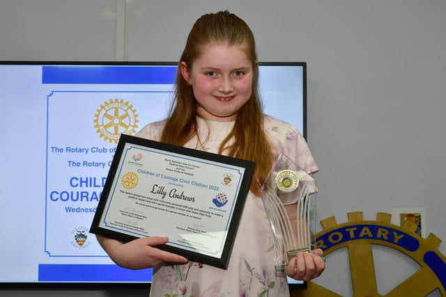Rotary Club Children of Courage Award winner - Lilly Andrews EMN-220324-112152001