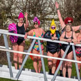 The open water swimmers met at the River Witham at Antons Gowt near Boston. Photos by Mark Deith.
