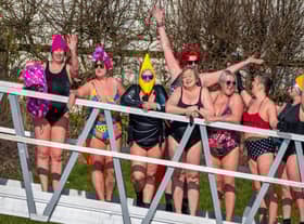 The open water swimmers met at the River Witham at Antons Gowt near Boston. Photos by Mark Deith.