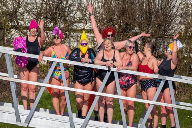 The open water swimmers met at the River Witham at Antons Gowt near Boston. Photos by Mark Deith.