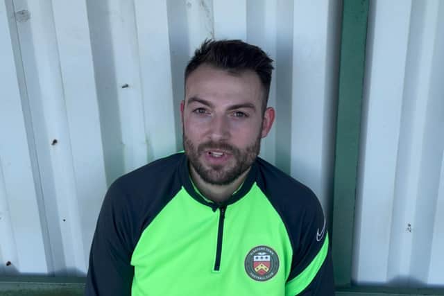Sleaford Town manager Tom Ward.