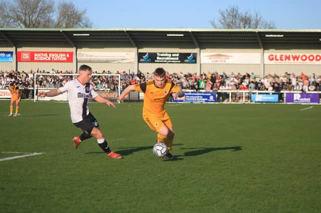 Darlington v Boston United. Photo: Oliver Atkin