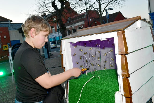 Hive of activity - Joshua Thompson, 11,  of Mablethorpe at The Bees display.