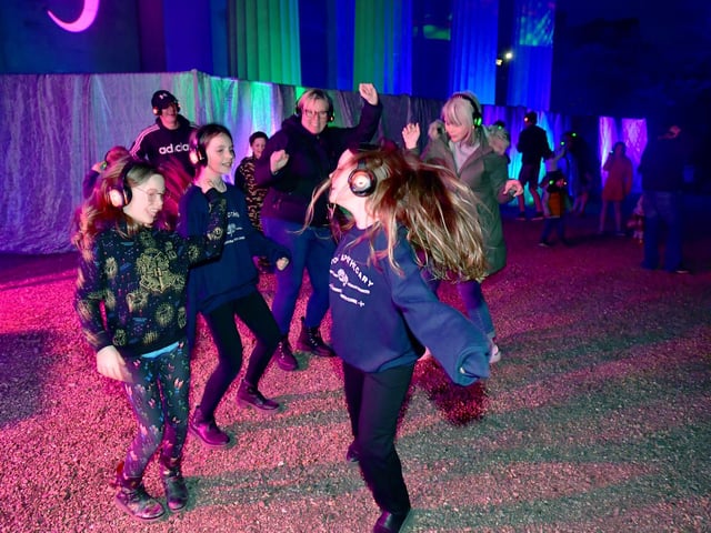 The silent disco at the Sessions House.