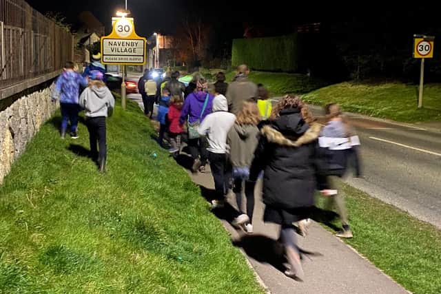 The Lights Off bat walk through Navenby. Photo: NKDC