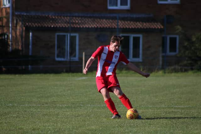 Former Horncastle Town player Andrew Bullivant scored for Nettleham. Photo: Oliver Atkin