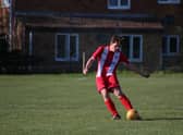 Former Horncastle Town player Andrew Bullivant scored for Nettleham. Photo: Oliver Atkin