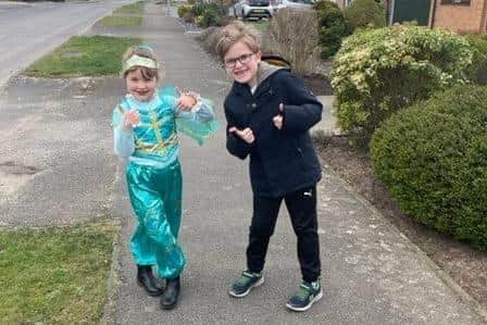 Eliza and Lloyd on one of their walks