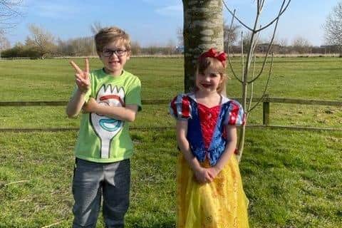 Eliza and Lloyd on one of their walks