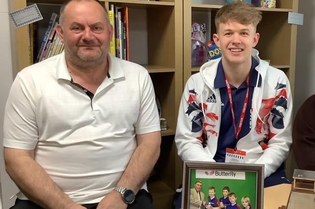 Tom Jarvis with Head of PE David Ball.