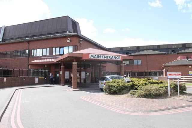 Lincoln County Hospital - the A&E department is back up and running with the help of mobile scanning units.