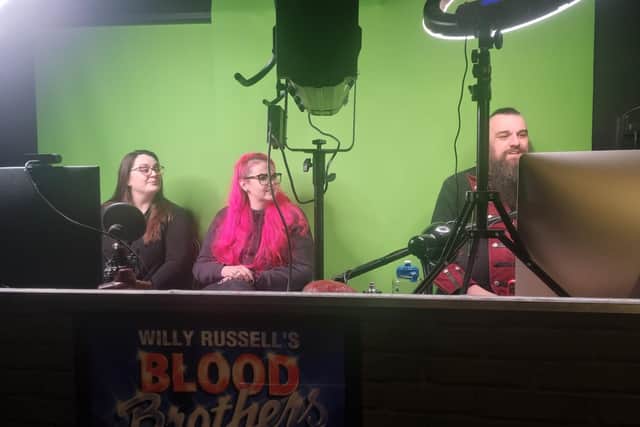 The final moments of a 24-hour show in aid of Ukraine refugees at the Neverland Theatre in Skegness.