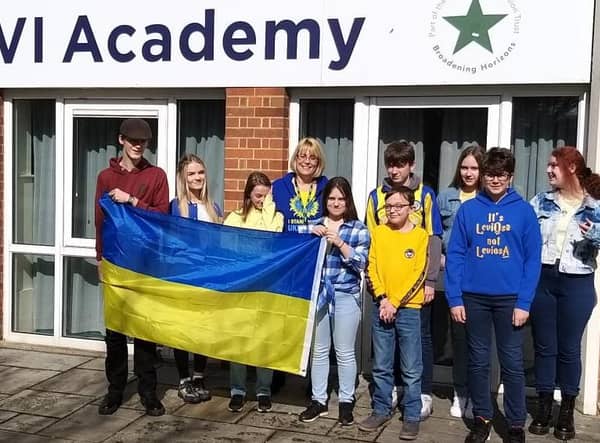 Students at King Edward V1 Academy in Spilsby held a non-uniform day in aid of Ukraine refugees.